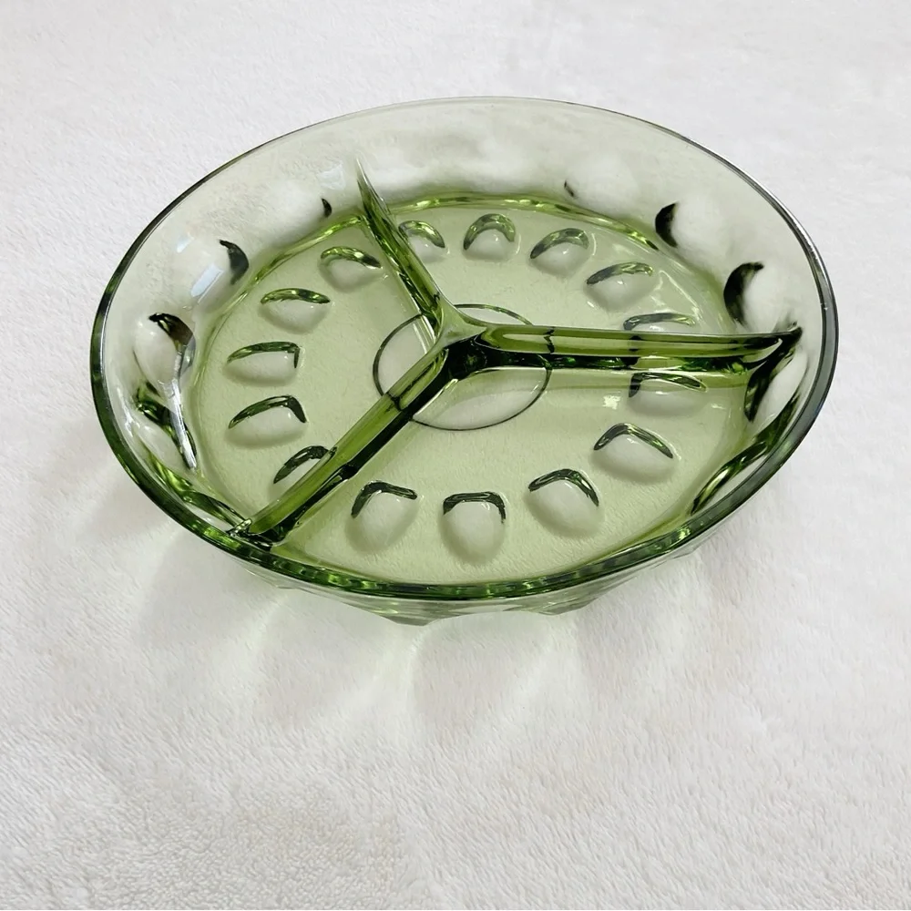 Vintage green glass